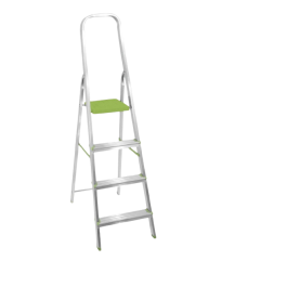 Escalera Tijera De Aluminio De 4 Escalones Reforzada 150kg