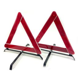 Baliza Triangular De Seguridad C/ Estructura Metálica