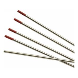 Electrodo De Tungsteno 2.4 x 175 10 Piezas Punta Roja