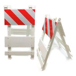 Caballete Para Señalización 108 Cm X 60,5 Cm Rojo Y Blanco