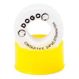 Cinta De P.T.F.E. Espesor 0.075 Mm 1x10 mts X 10 U Dogo