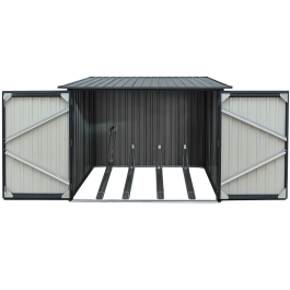 Depósito Metálico de 4,6 m² para Bicicletas