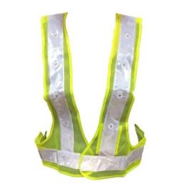 Chaleco De Red con Cintas Reflectivas Y 16 Leds
