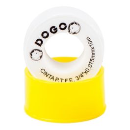 Cinta De P.T.F.E. Espesor 0.075 Mm 3/4 X 10 mts X 10 U Dogo