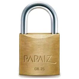 Candados 25 mm Bronce Reforzado X2 Doble Traba Papaiz Cr-25