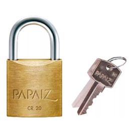 Candado 20 Mm Bronce Reforzado Doble Traba Papaiz CR-20