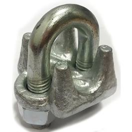 Grampa Prensacable De Hierro Zincada De 5/16'' X 10 Unid.