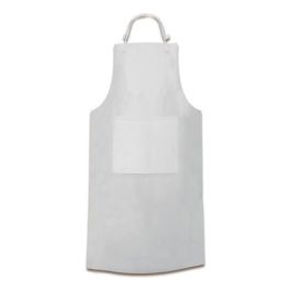 Delantal Blanco De Pvc Con Refuerzo 90 X 120 Cm X 10