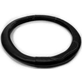 Cubre Volante De Cuero Negro Con Costura Blanca Talle 38