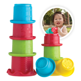 Vasos Apilables Playgro Bebés Juguete Sensorial x9