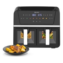 Freidora De Aire Digital Doble Ventana 9 Lts 1700w Suono