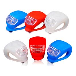 Luz Intermitente Para Bicicletas Universal Silicona 2 Leds
