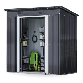 Caseta Depósito De Jardín Puerta Acero Galvanizado 3,24 M2