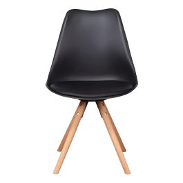 Silla Eames Nórdica Bulk con Almohadón Negro