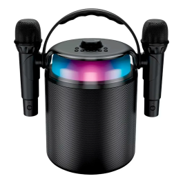 Parlante Portátil Bluetooth Winco 2 Mics Karaoke Radio W264