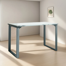 Escritorio Poli 100x60 Melamina Epoxi Color Aluminio