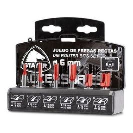 Juego Set Fresas Rectas Stayer 12462 6 Piezas 6 Mm