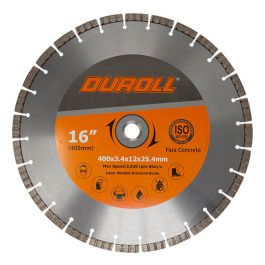Disco Diamantado Laser Esp. Hormigon 400mm Buje 25,4mm