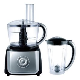 Multiprocesadora De Alimentos Winco + Vaso Licuadora W1818 Color Negro 220V