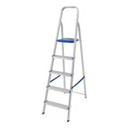 Escalera Aluminio 5 Escalones Familiar Reforzada Hasta 120kg