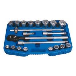Set De Bocallaves Y Accesorios Crv 21 Pzs 3/4'' Pulgadas