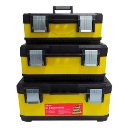 Set De Cajas Metálicas Para Herramientas C/ Traba Metálica