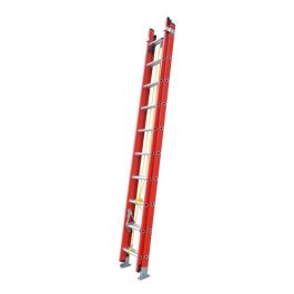 Escalera Dielectrica Extensible 20 Escalones C/ Posa Poste