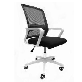 Silla de Escritorio Soporte Lumbar Apoyabrazos Milan White