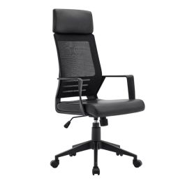 Silla de Escritorio Tapizada Air Mesh Pret Black