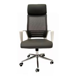 Silla de Escritorio Tapizada Air Mesh Pret White