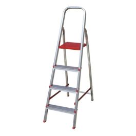 Escalera Botafogo Tijera De Aluminio 3 Escalones 120 Kg