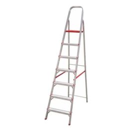 Escalera Botafogo Tijera De Aluminio 6 Escalones 120 Kg
