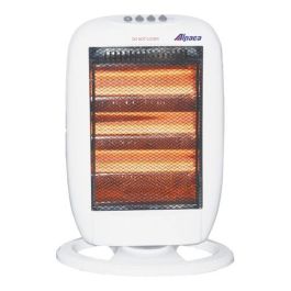 Estufa Halogena 3 Velas 1200w Oscilante 3 Niveles Alpaca