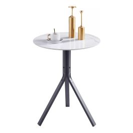 Mesa Bistro Marble 60 Cm Porcelanato Bar Resto Cocina Jardín