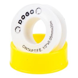 Cinta De P.T.F.E. Espesor 0.075 mm 1/2 X 10 mts X 10 Unid Dogo