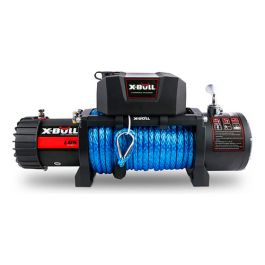 Malacate Eléctrico 9500 lbs 10 x 28 Mts Correa De Plasma Trenzada