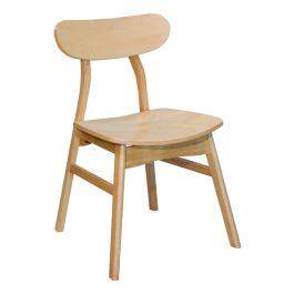 Silla Bergen Natural Con Patas De Madera Living Comedor