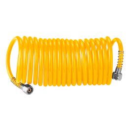 Manguera Para Compresor Espiralada 15 Mts Con Acoples