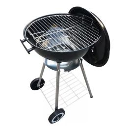 Parrilla Portatil C/ Ruedas A Carbon 44cm Alpaca Alp-22018a