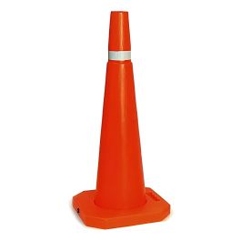 Cono Vial 70 Cm C/ Cinta Reflectiva
