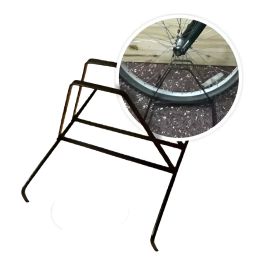 Bicicletero De Piso Metálico Rectangular Para 1 Bicicleta