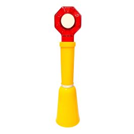 Baliza Luz Circular De Encendido Solar 8 Leds Manual O Cono