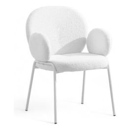 Silla Teddy De Pana Con Patas Metalizadas Living Comedor