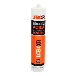 Sellador Silicona Ácida Transparente 280 ml Labor