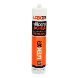Sellador Silicona Ácida Negro 280 ml Labor