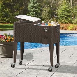 Conservadora Heladera Rattan Con Ruedas 56 Litros