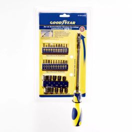Set Herram.31 Piezas Good Year®-eje Magnetico/flexible 215mm