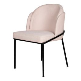 Silla Angelo Beige C/ Patas Metálicas Living Comedor