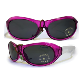 GAFAS NIÑA LILA PATILLA CRISTAL LENTE NEGRO
