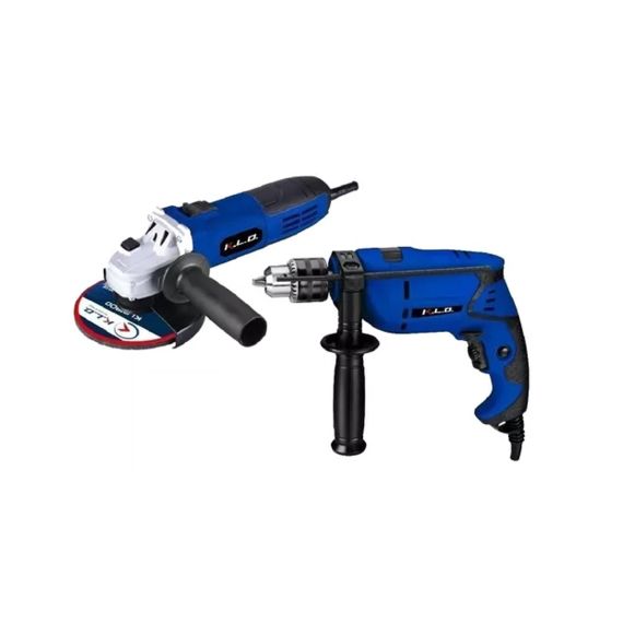 Set Amoladora Angular 720w + Taladro 700w Vel Var